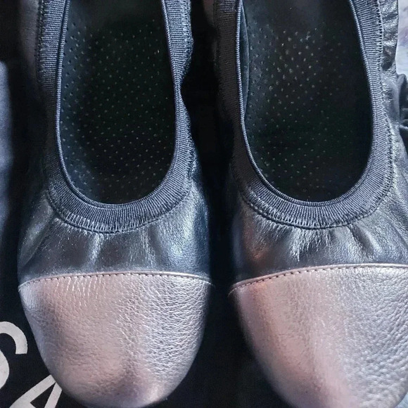 RUDSAK |  Leather Ballerina Flats Black and Silver - Picture 2 of 10